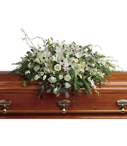 Grandest Glory Casket Spray from Bakanas Florist & Gifts, flower shop in Marlton, NJ